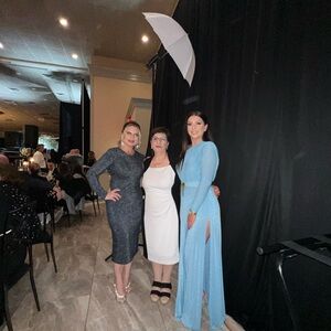 Chic Long Sleeve Blue Dress